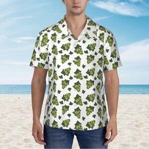 Specialty Collection Men's‎ M Green Leave Floral Print Hawaii St Patric's Day